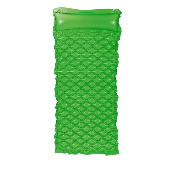 Bluescape Green Neon Comfort Air Mat Inflatable Pool Float - Picture 2 of 4